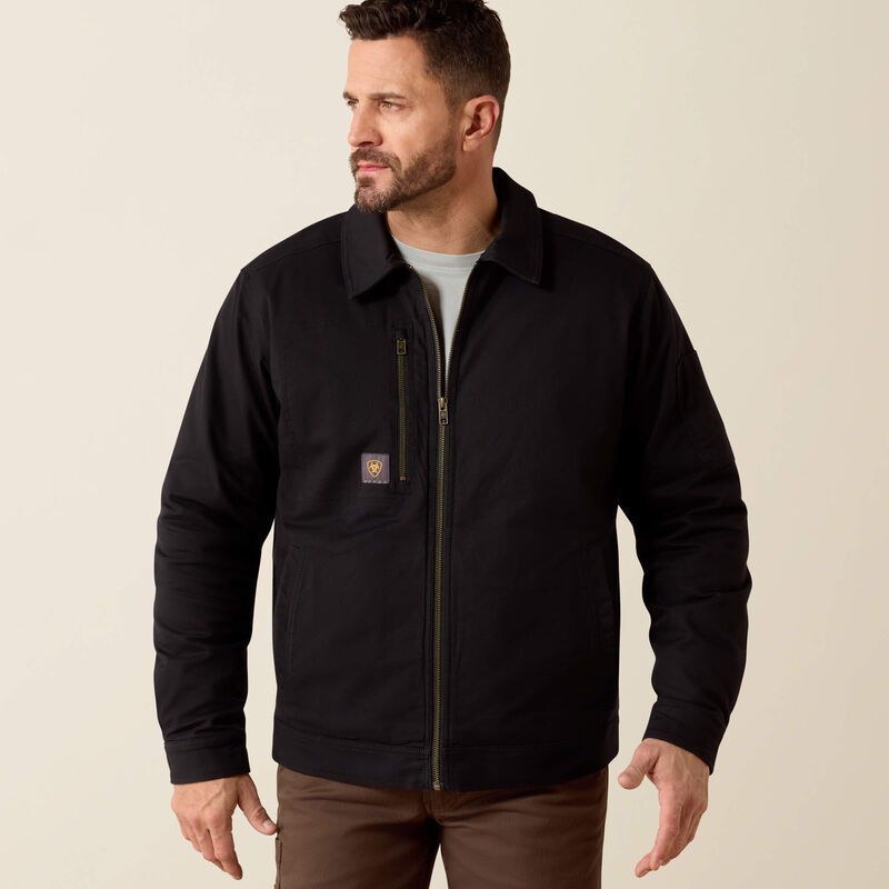 Rebar Made Tough Flannel Lined Shop Jacket Front