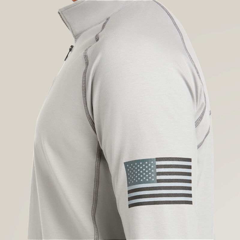 FR Combat Stretch Patriot 1/4 Zip Work Shirt