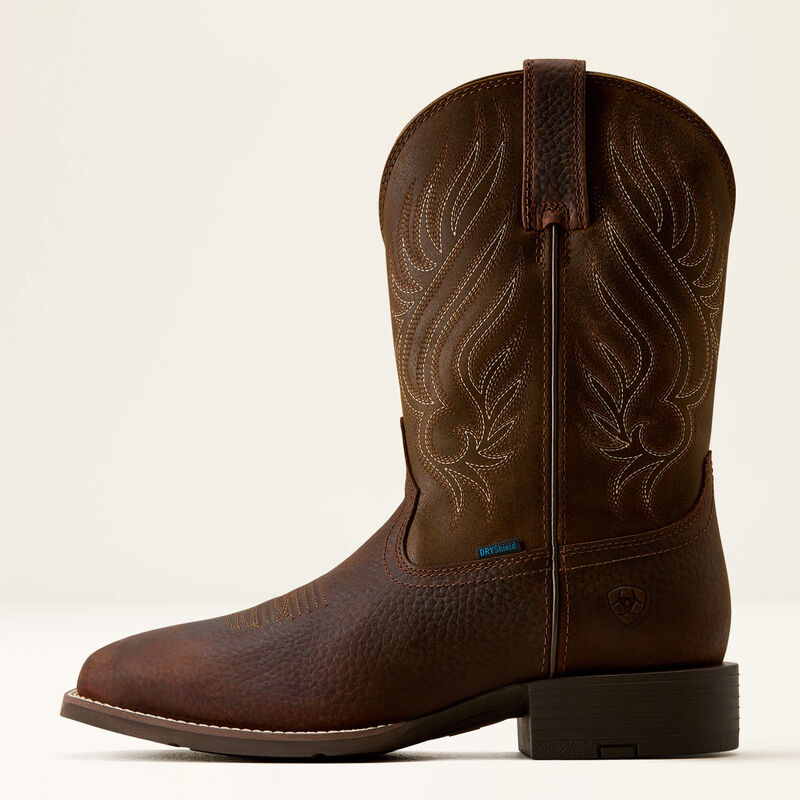Sport Riggs Waterproof Wide Square Toe Western Boot Side