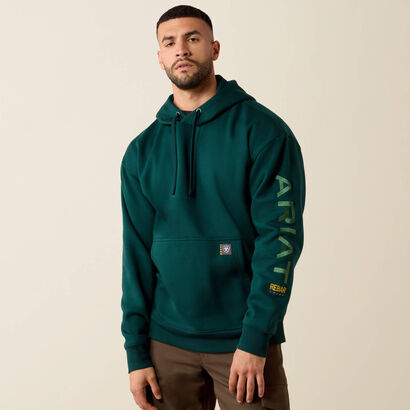 Rebar Workman Graphic Hoodie Front