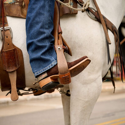 Futurity Smokehouse Narrow Cutter Toe Western Boot Lifestyle
