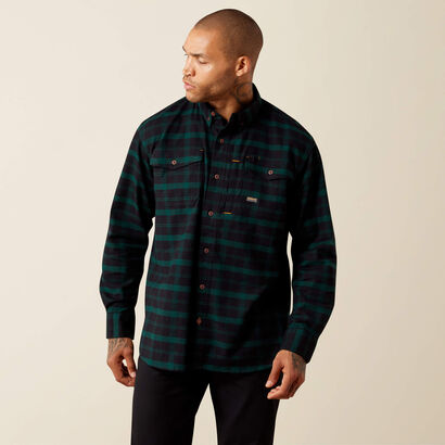 Rebar Flannel DuraStretch Work Shirt Front