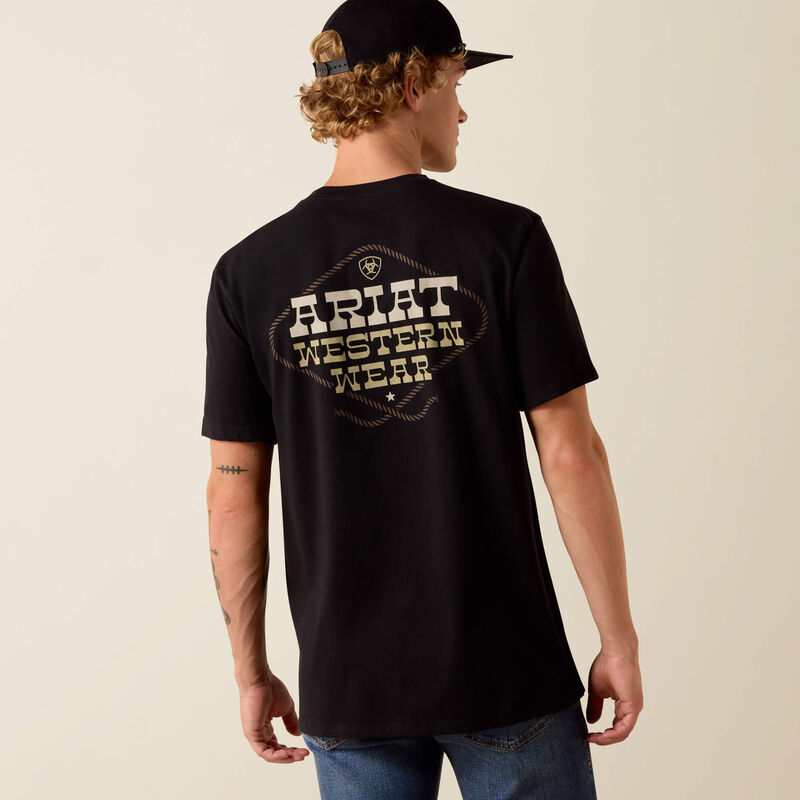 Ariat Country and Western Lockup Classic Fit T-Shirt Front