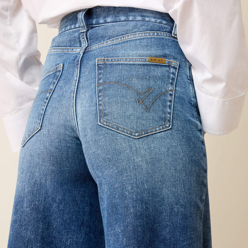 Ultra High Rise Iris Super Wide Leg Jeans Back