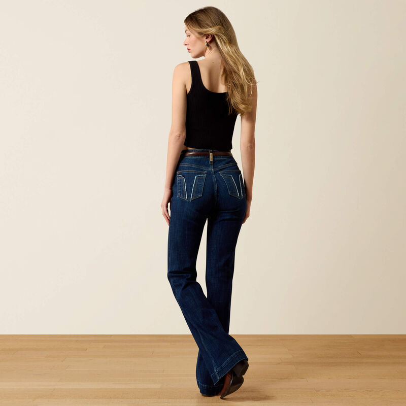 High Rise Avani Slim Trouser Jeans 02