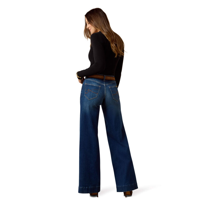 High Rise Revel Vilma Ultrastretch Wide Leg Jeans Back
