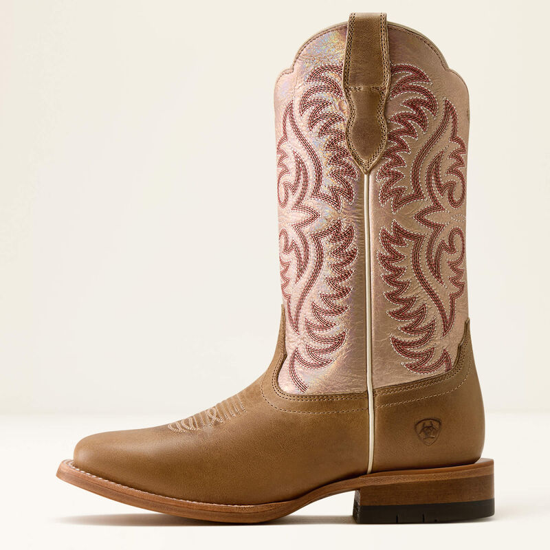 Frontier Drift Wide Square Toe Western Boot Side