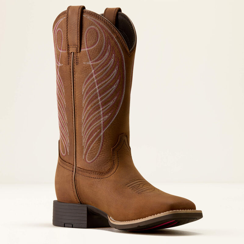Round Up Waterproof Wide Square Toe Western Boot Medial