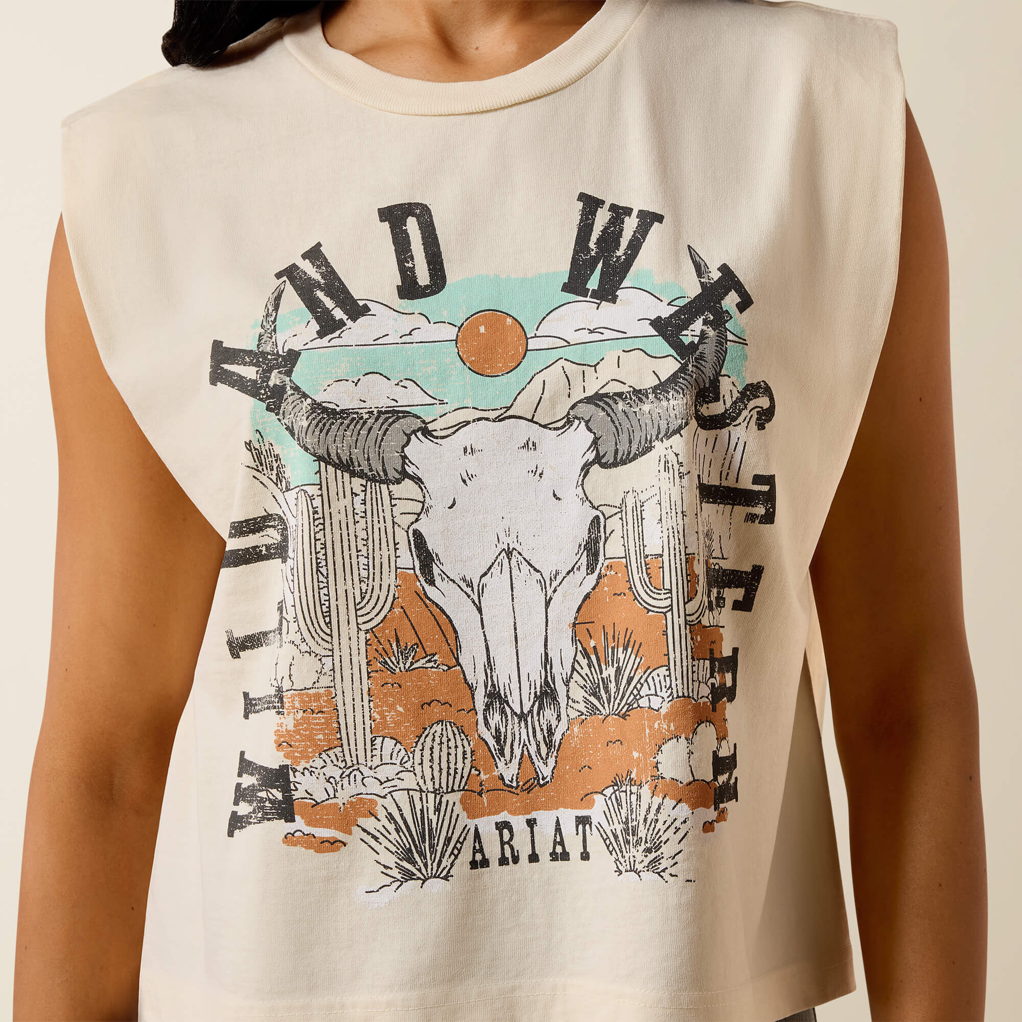 Ariat Steer Skull Landscape T-Shirt - thumbnail 8