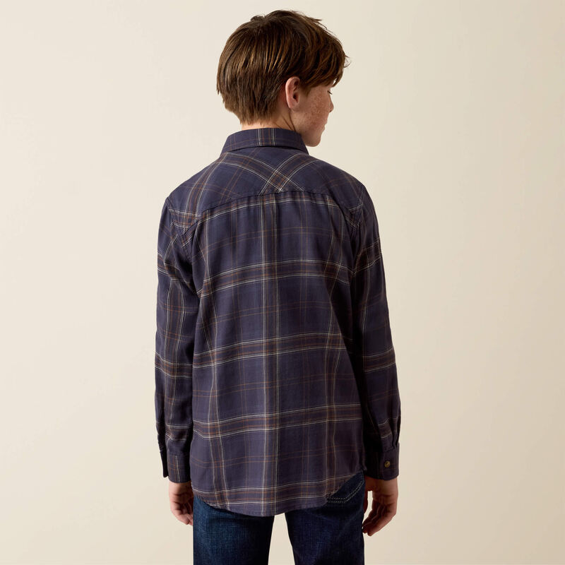 Retro Haas Classic Fit Snap Shirt Back