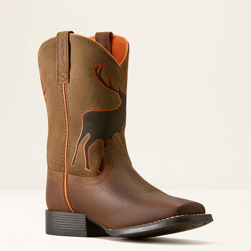 Trail Cam Wide Square Toe Western Boot Medial