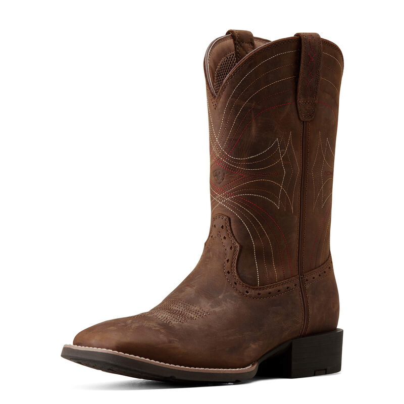 Sport Wide Square Toe Cowboy Boot