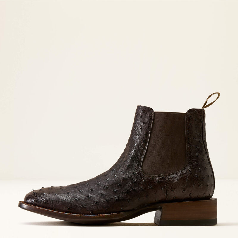 Bench Made Younger Chelsea Wide Square Toe Western Boot Side