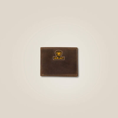 Yellow logo bifold wallet