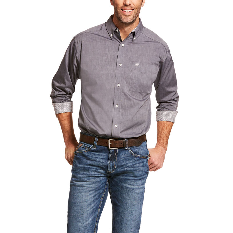 Wrinkle Free Solid Pinpoint Classic Fit Shirt