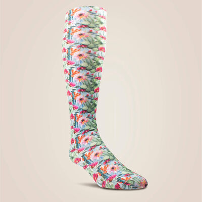 Floral Watercolor Knee High Sock