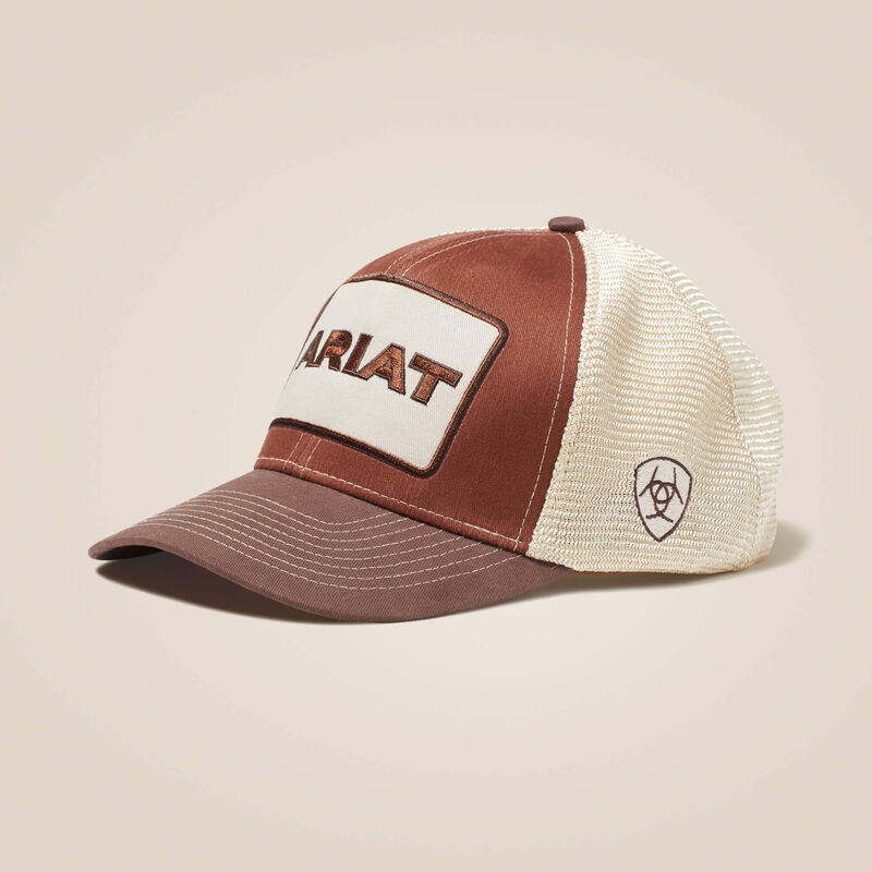 Mesh Snap Back Logo Patch Hat