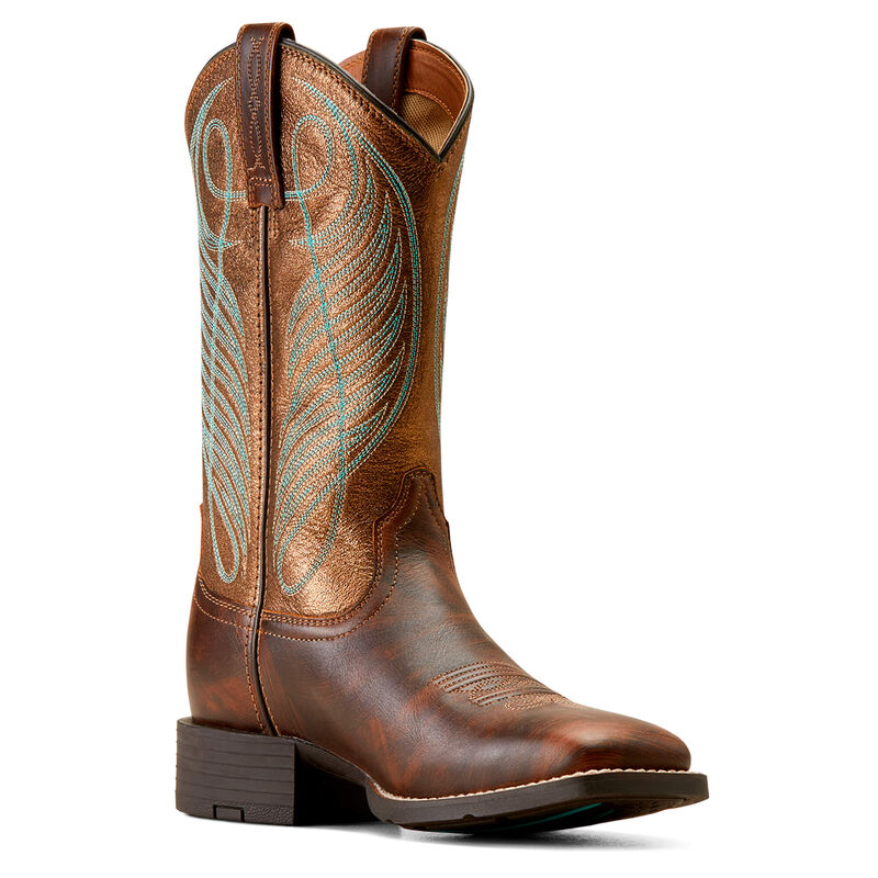 Ariat Women's Round Up Wide Square Toe Western Boot