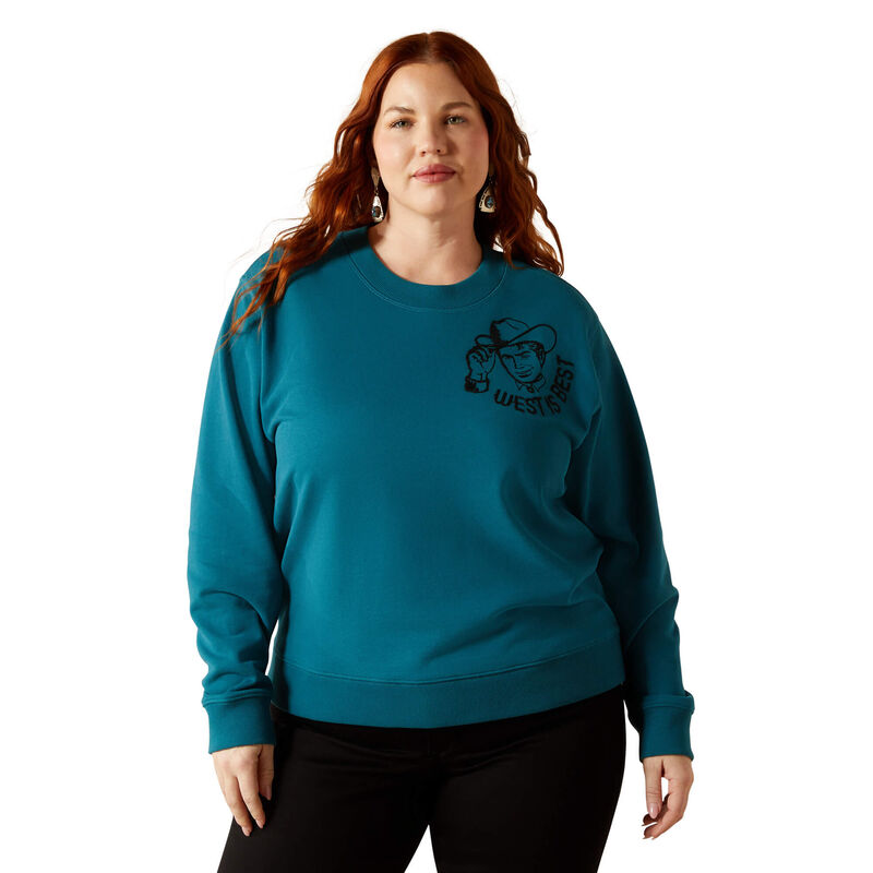 Sendero West is Best Sweatshirt Front Plus