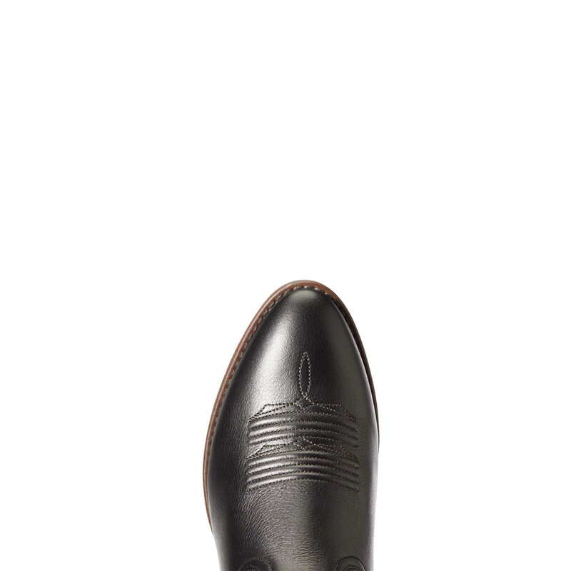 heritage elastic wide calf western boot
