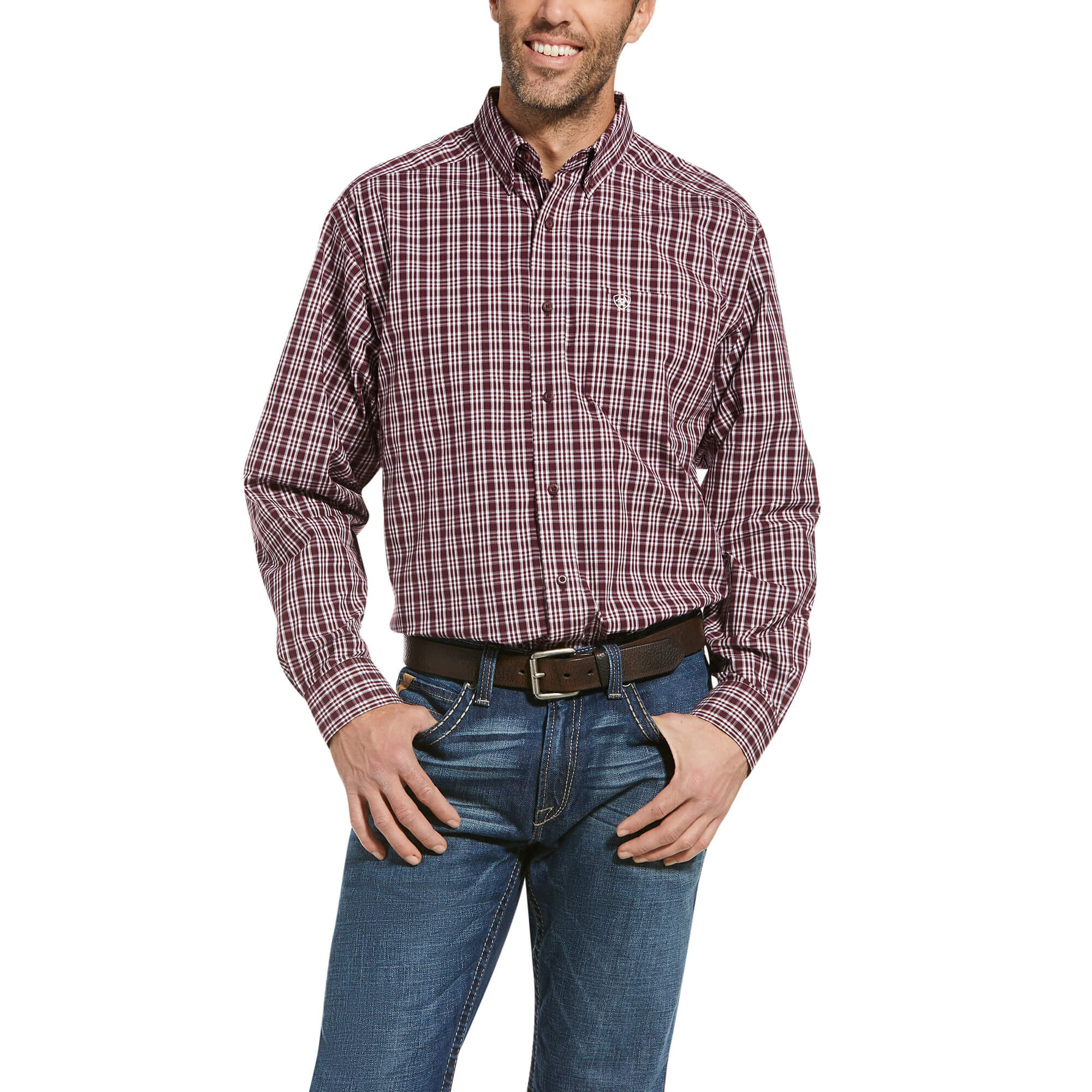 Ariat Men's Pro Series Edward Shirt - Classic Fit Breathable Work Shirt