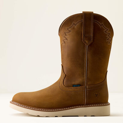 Southlite Waterproof Round Toe Western Boot Side