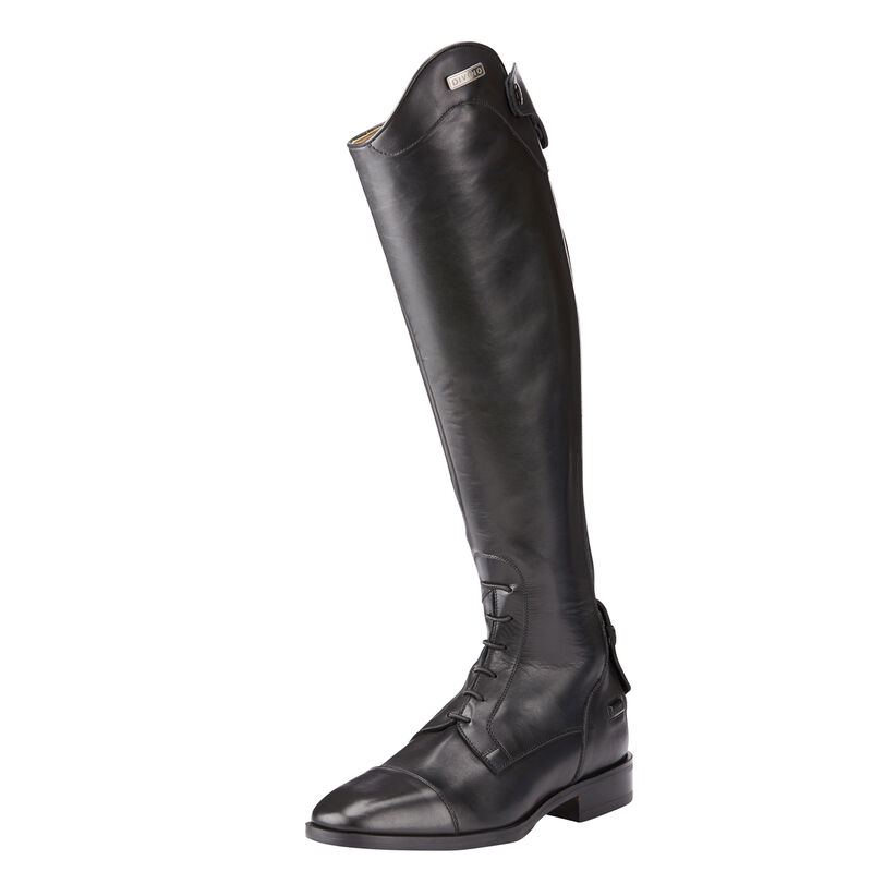 Details about  / ARIAT Ladies Sz 9B Black suede /& leather over-calf equestrian RTS riding boots