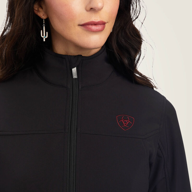Women's Rosas Team Softshell Jacket in Black, Size: Medium by Ariat