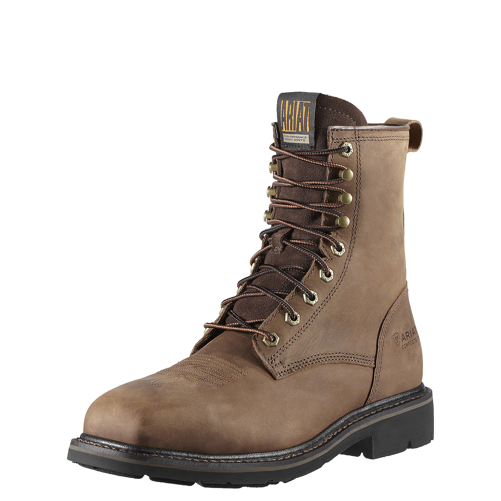 ariat steel toe lace up work boots