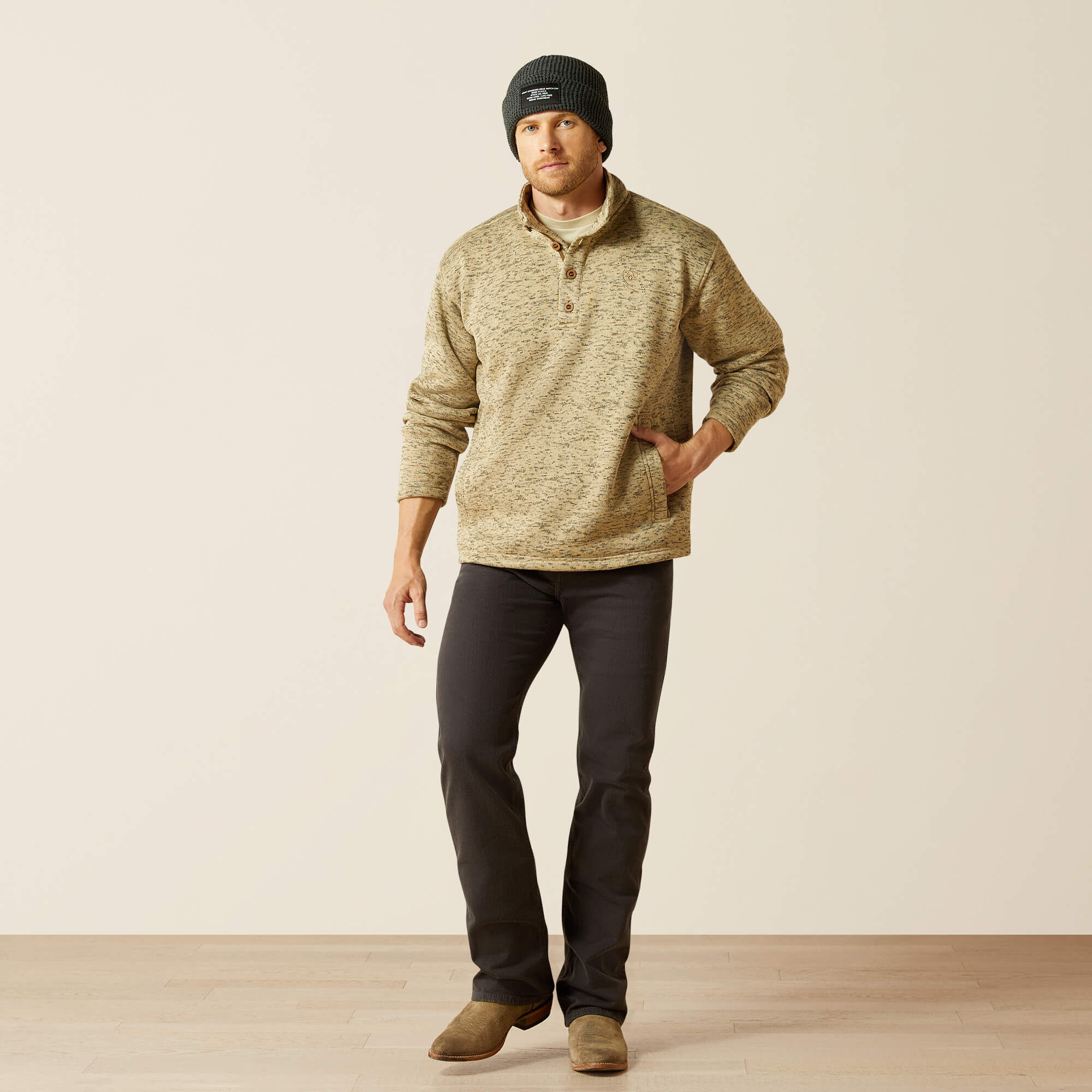 Caldwell 1/4 Button Sweater - thumbnail 7