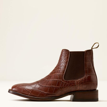Bench Made Younger Chelsea Wide Square Toe Western Boot Side
