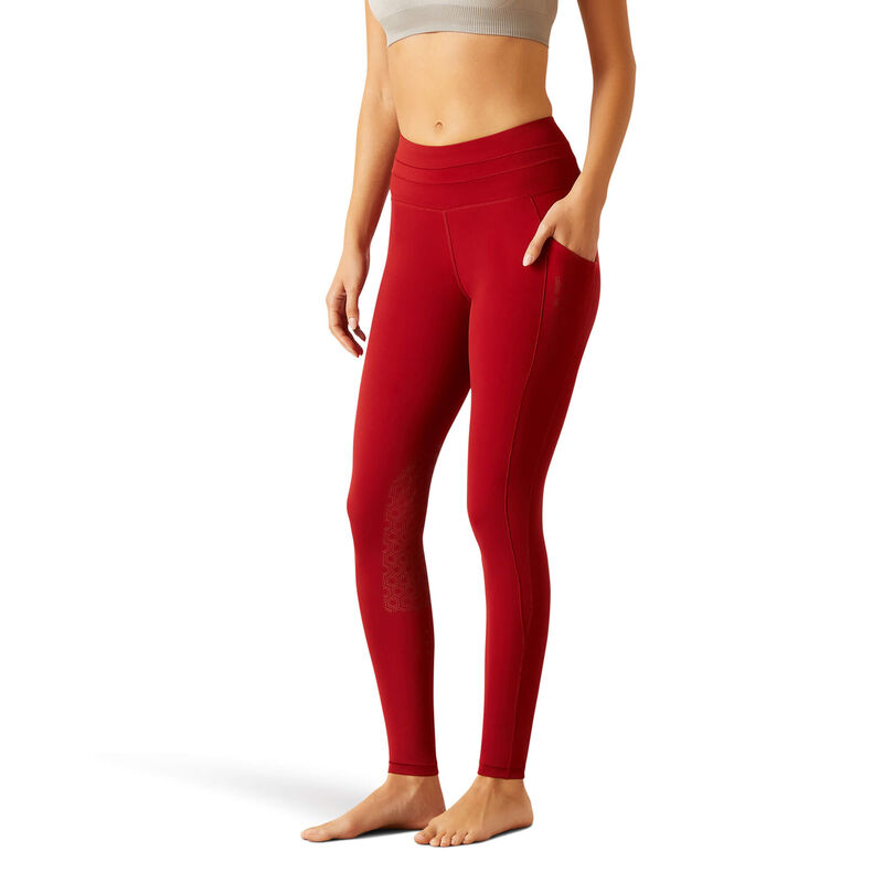 Ariat Women's Prevail Insulated Knee Patch Tight - Cold Weather Riding Tights With Hex Grip