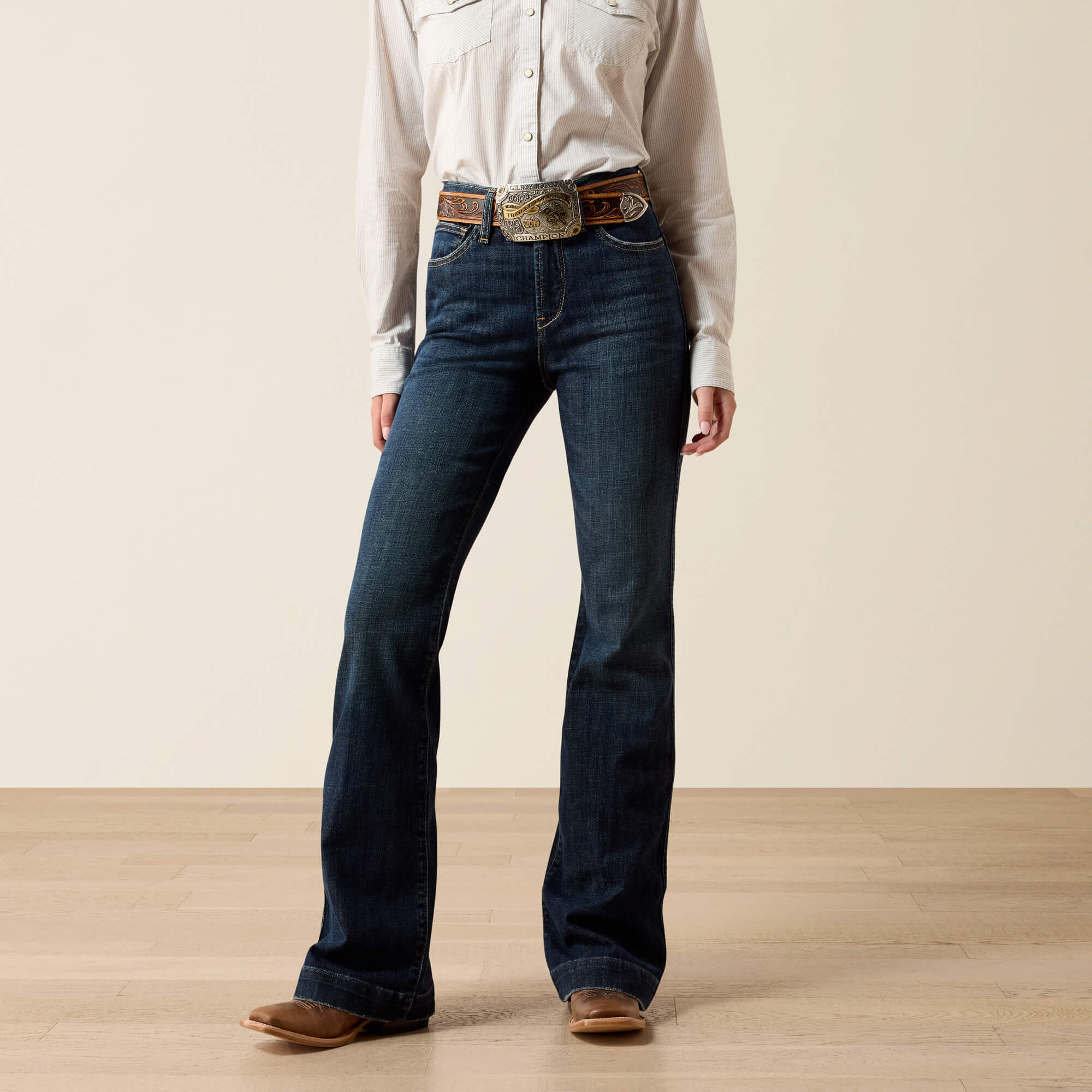 High Rise Vivienne Slim Trouser Jeans