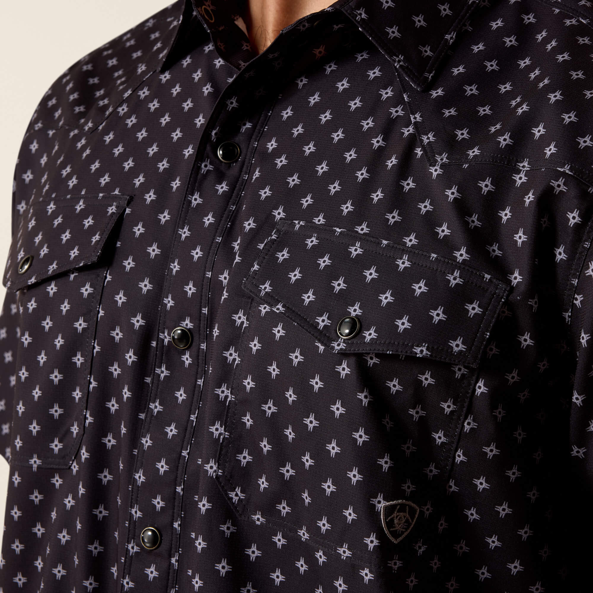 Printed VentTEK Western Fitted Snap Shirt - thumbnail 4