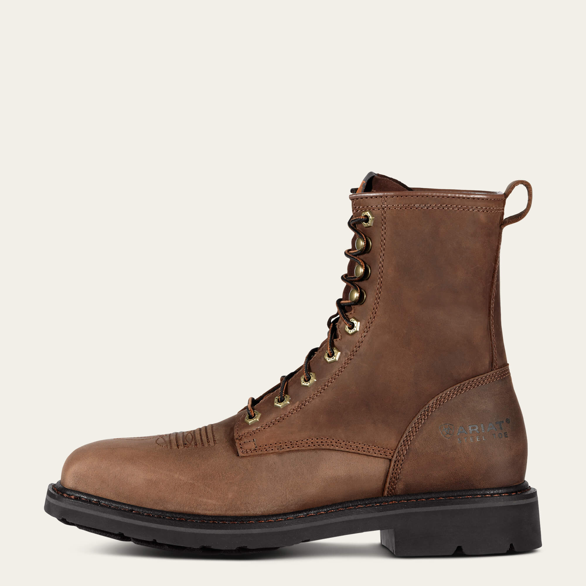 Cascade 8" Wide Square Toe Steel Toe Work Boot - thumbnail 2