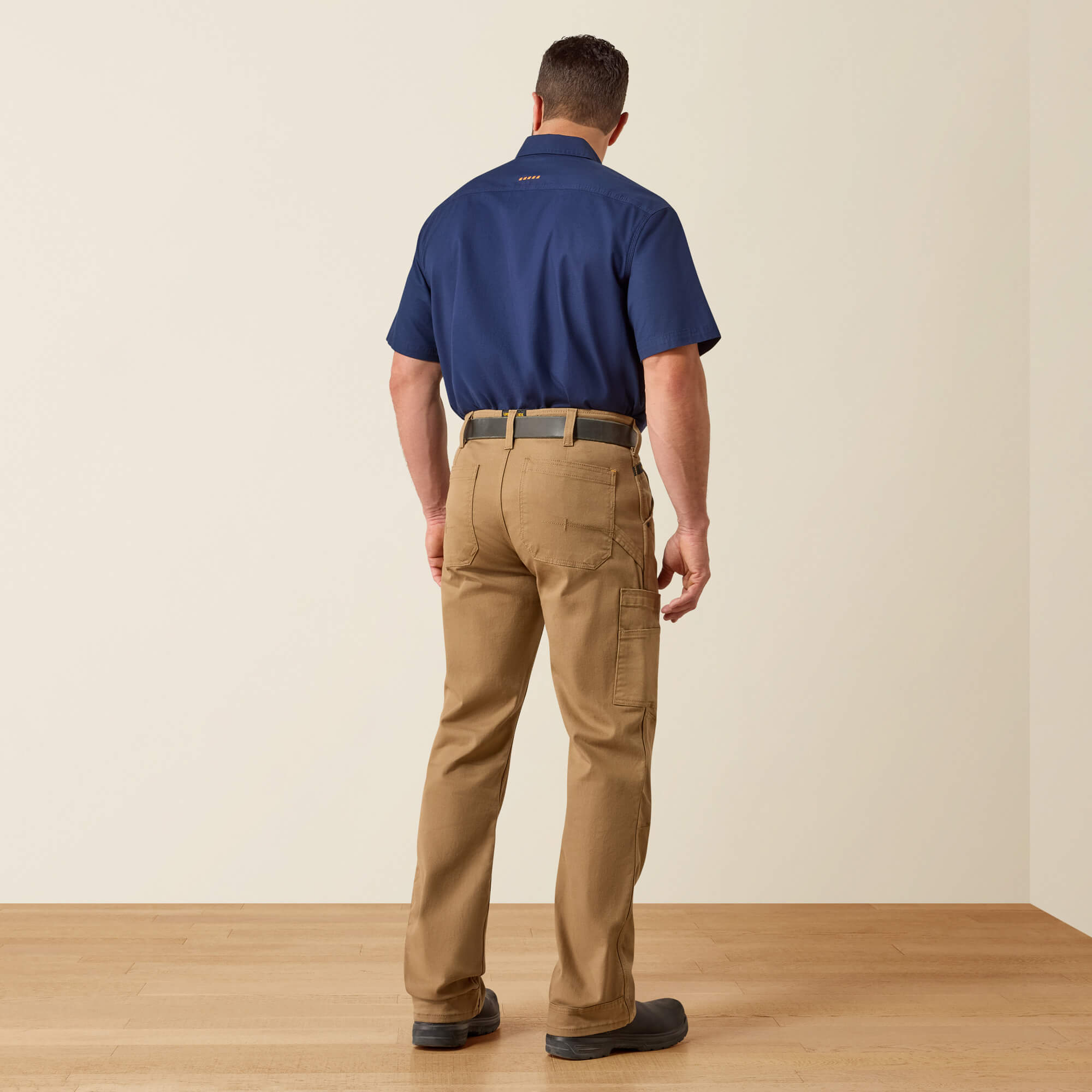 Rebar M4 Relaxed DuraStretch Washed Twill Dungaree Boot Cut Pant - thumbnail 3