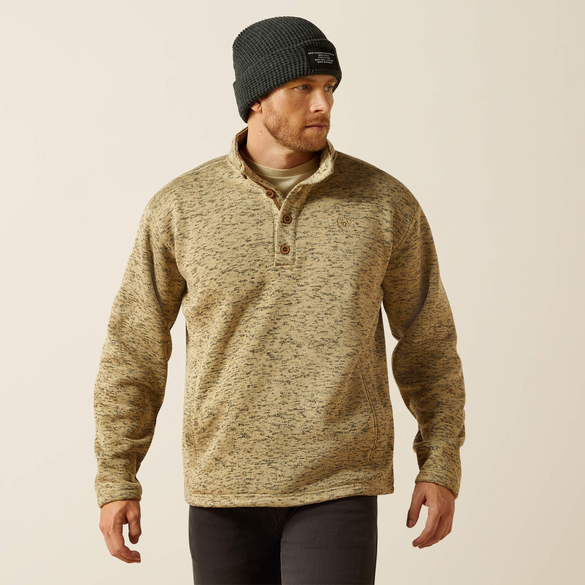Caldwell 1/4 Button Sweater