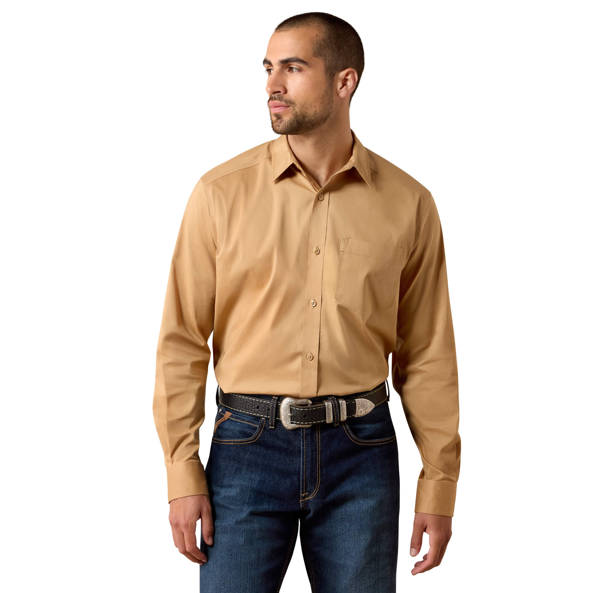 Men's Everything Classic Fit Shirt in Cartouche, Size: XS by Ariat
