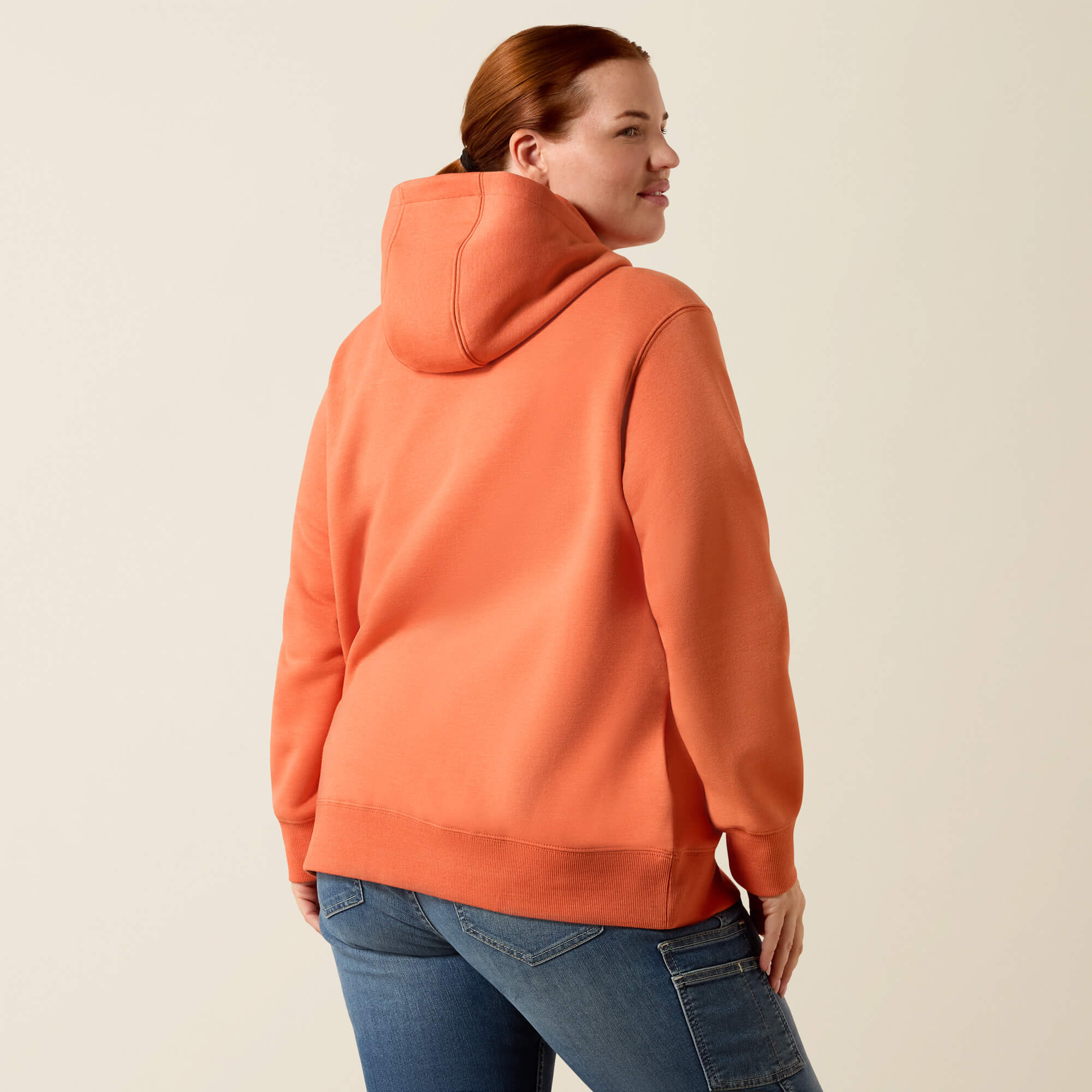 Rebar Lightweight Logo 1/2 Zip Hoodie - thumbnail 4