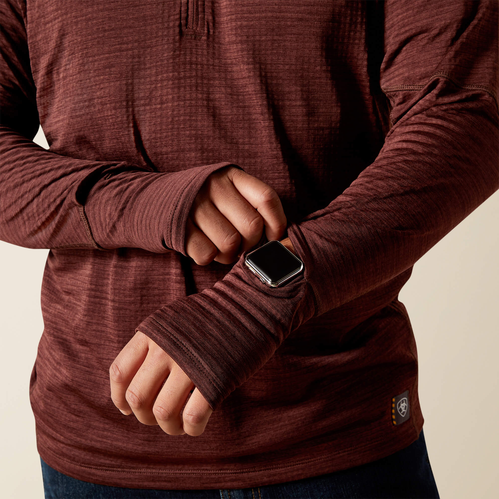 Rebar Gridwork Baselayer 1/4 Zip T-Shirt - thumbnail 5