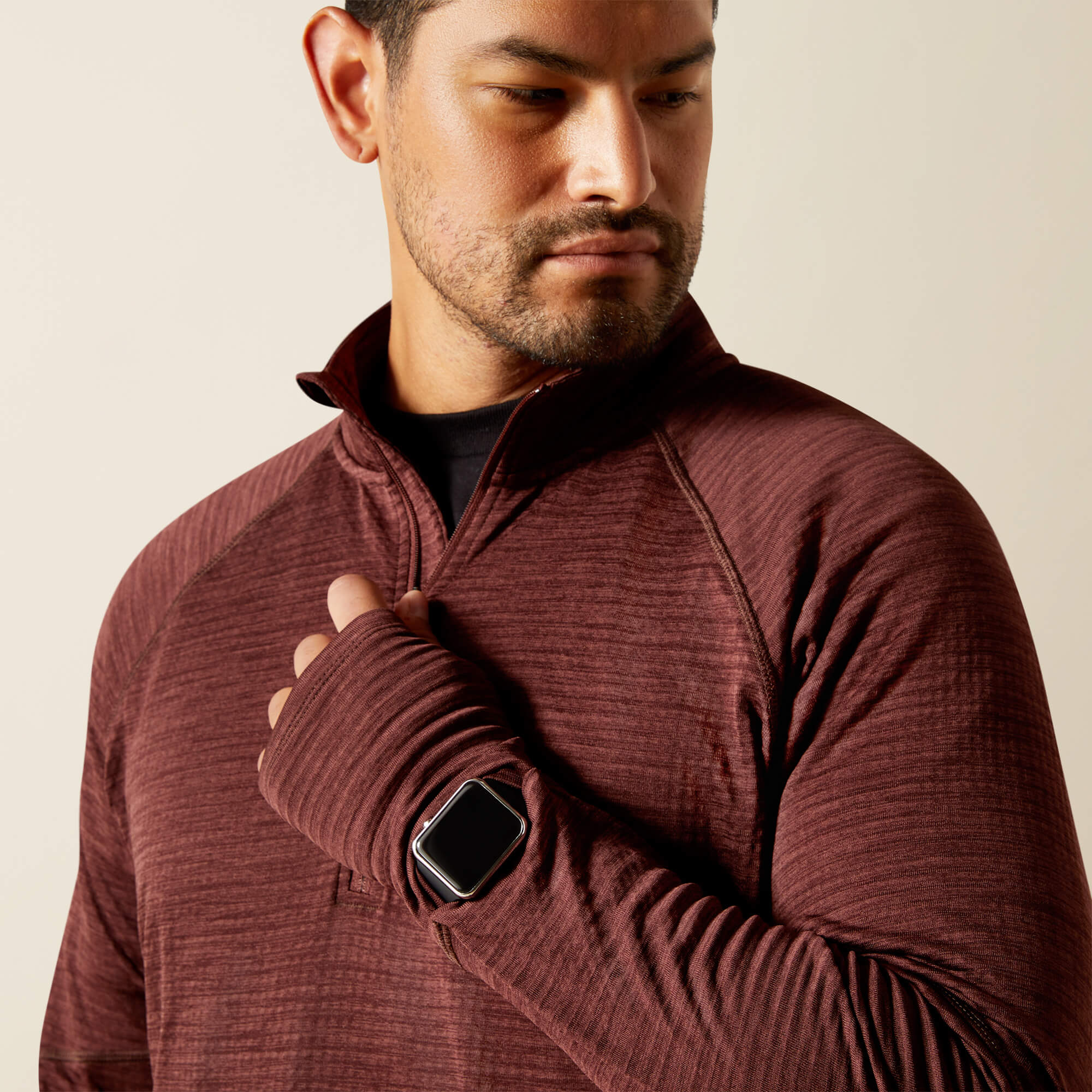 Rebar Gridwork Baselayer 1/4 Zip T-Shirt - thumbnail 4