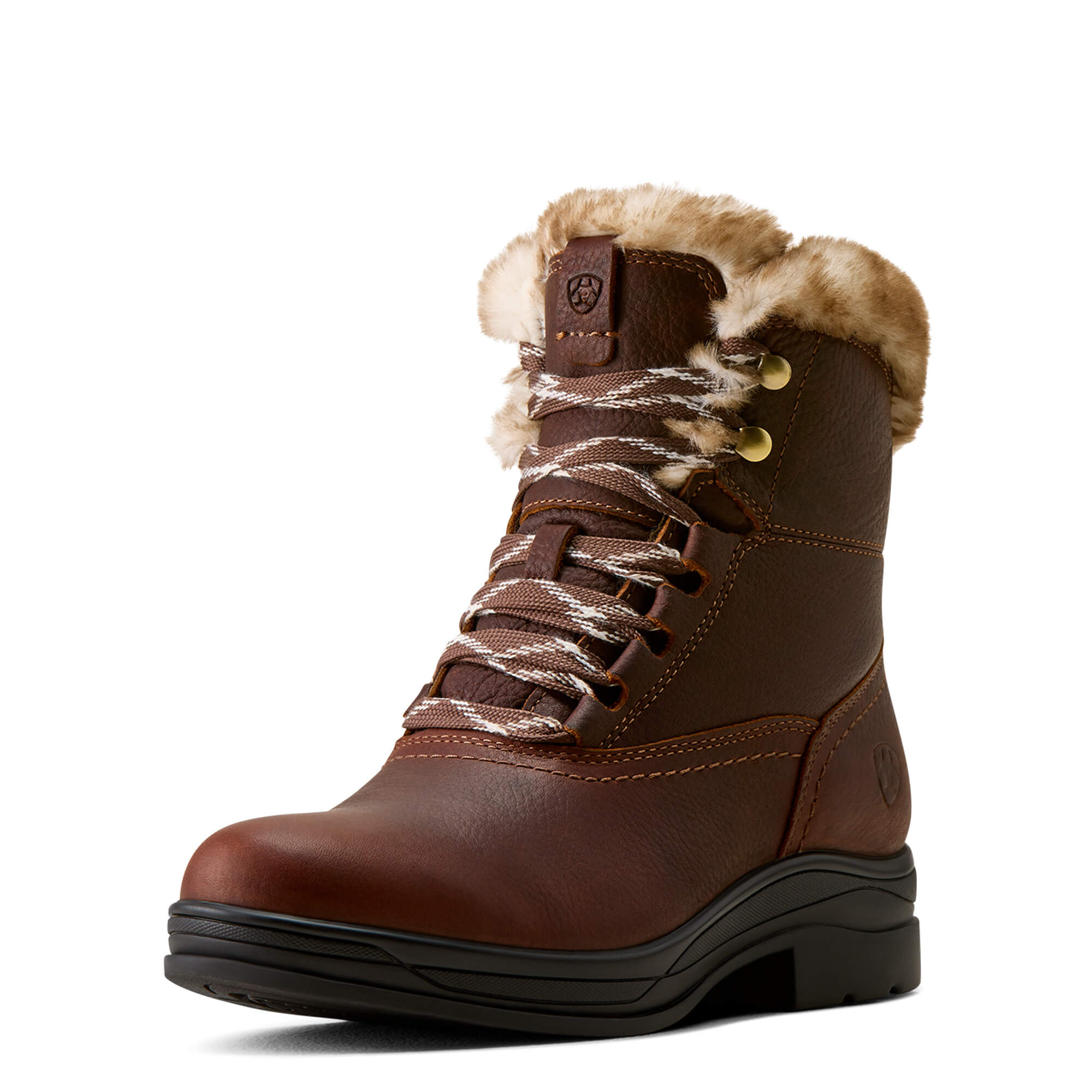 Women's Harper Sherpa Waterproof Boots in Dark Brown, Size: 5.5 B / Medium by Ariat