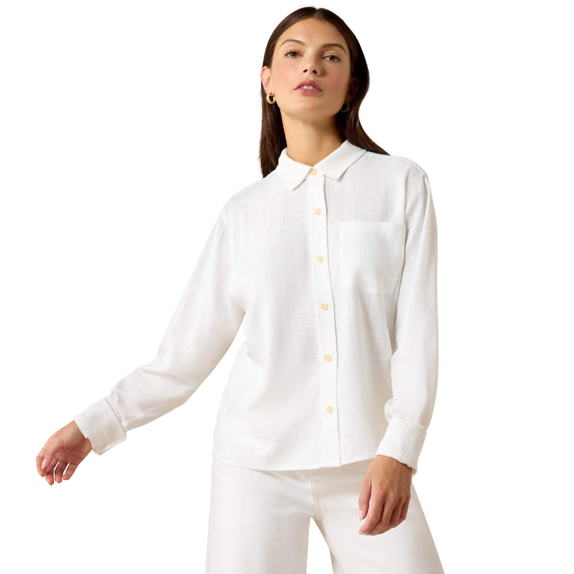 Women's Rudford Shirt in White, Size: Large by Ariat