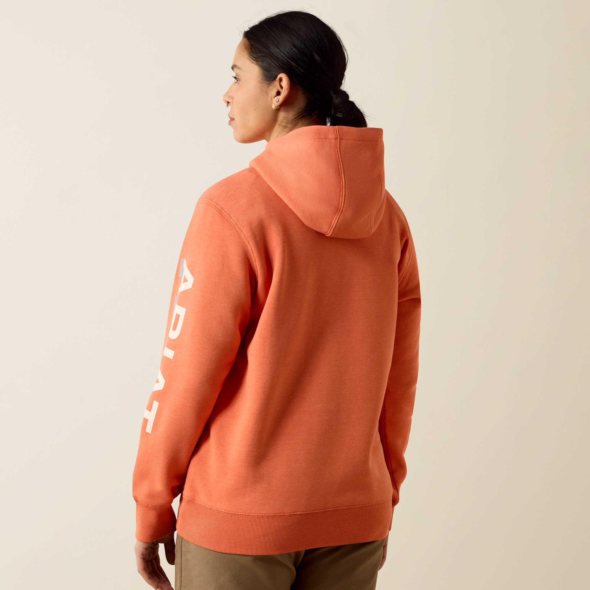 Rebar Lightweight Logo 1/2 Zip Hoodie - thumbnail 2