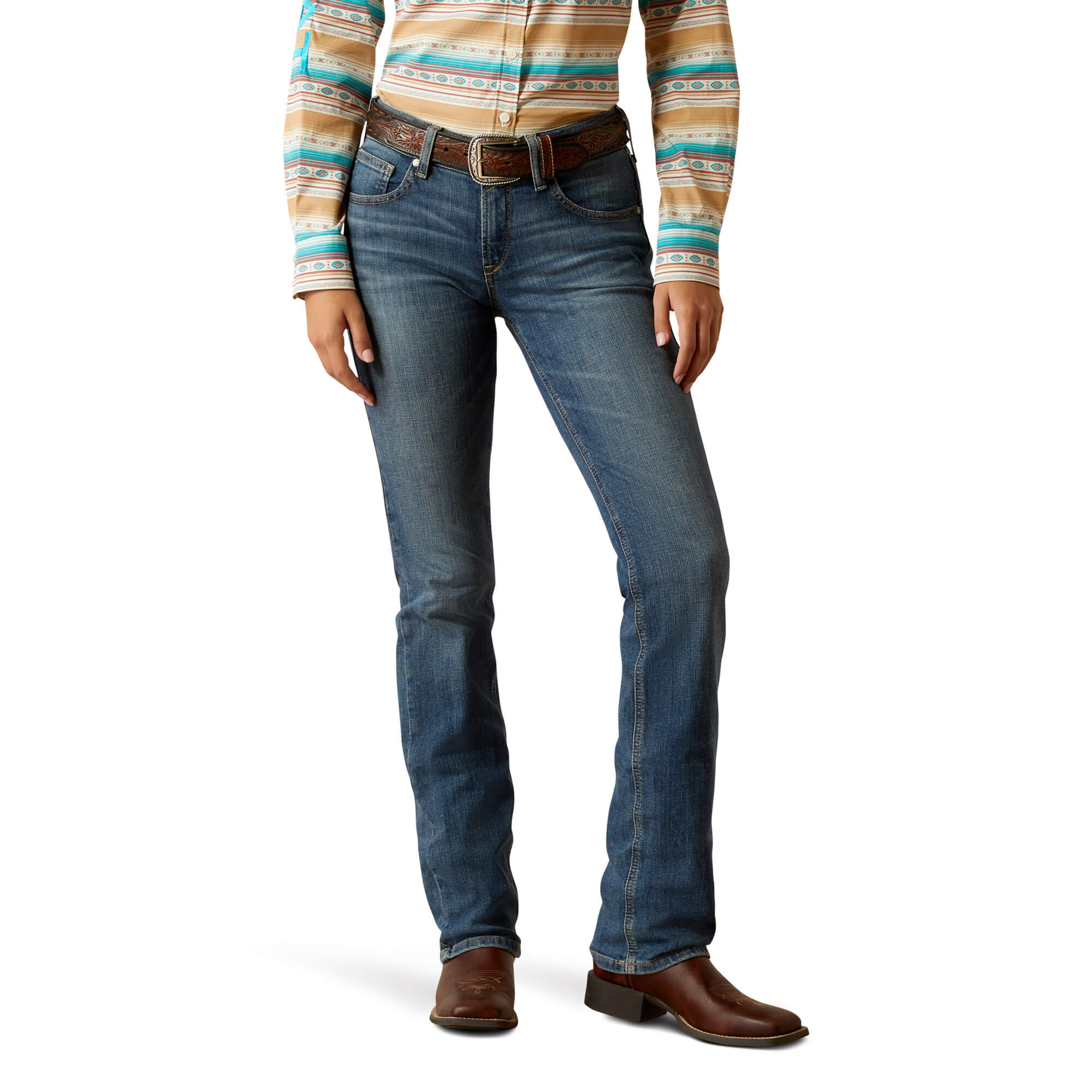 ARIAT Women's Abby Straight Leg Jeans - Perfect Rise Fit, Durable Denim Pants