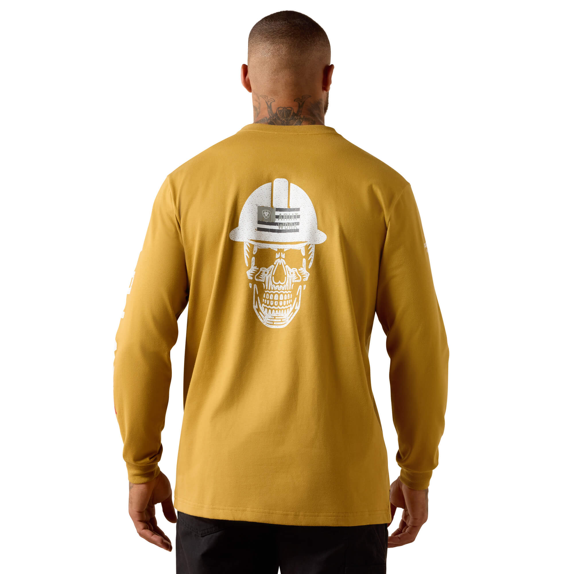 Men's Flame-Resistant Roughneck Skull Logo T-Shirt in Wood Thrush, Size: XL-T by Ariat