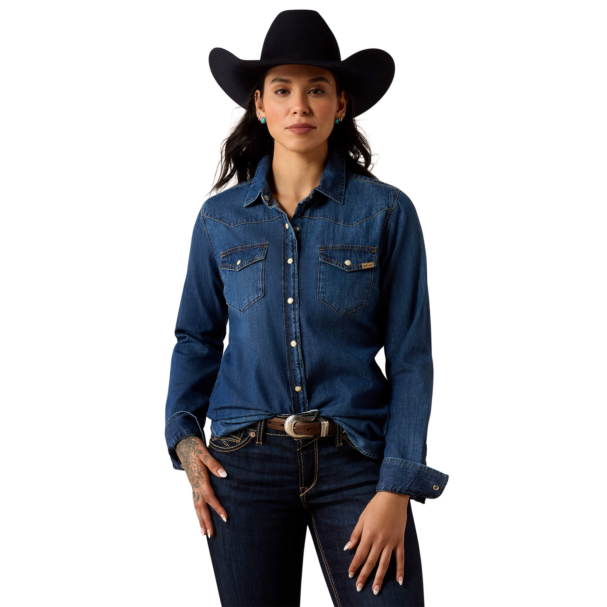 Women's Farriday Shirt in Stella Cotton, Size: XS by Ariat