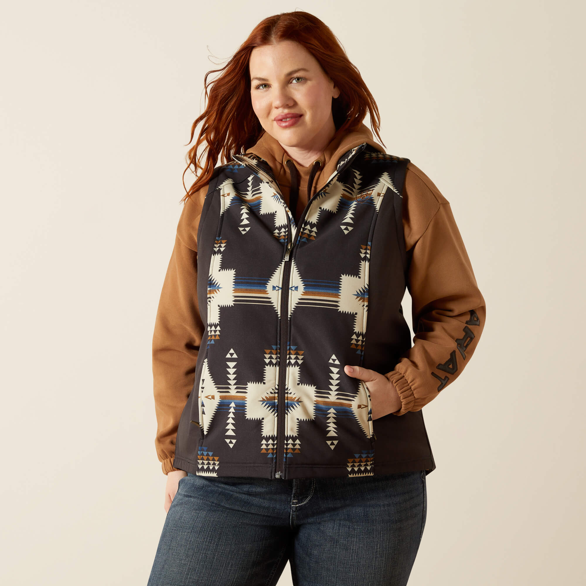 Ariat Logo Softshell Print Vest - thumbnail 3