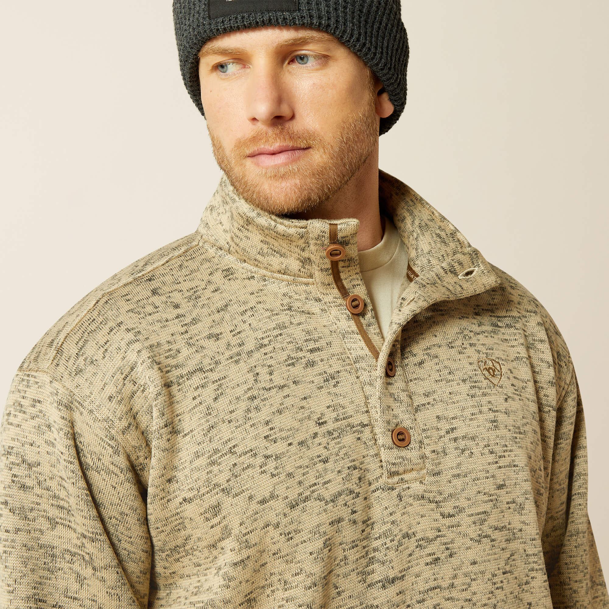 Caldwell 1/4 Button Sweater - thumbnail 4