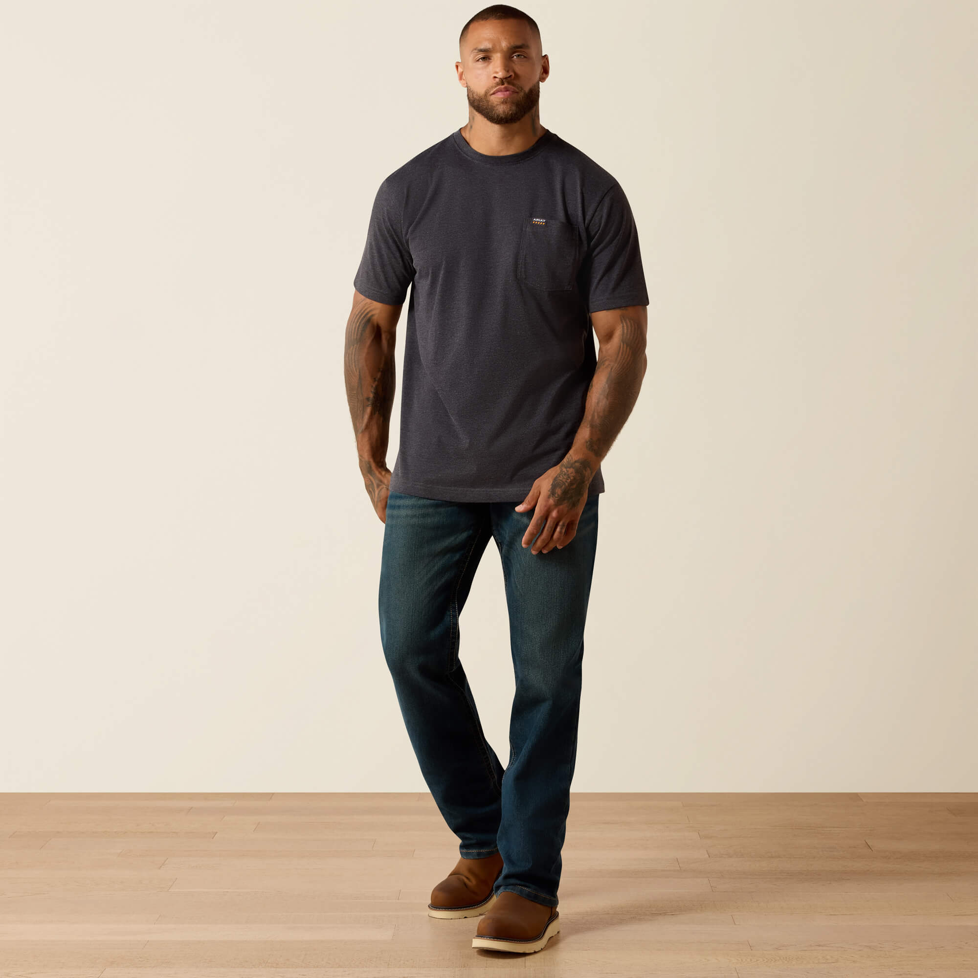 Rebar Cotton Strong Skull T-Shirt - thumbnail 3